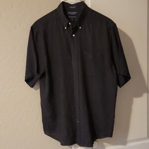 Men's Black Button-Down Shirt